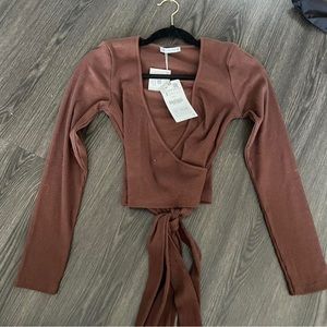 Brown zara top